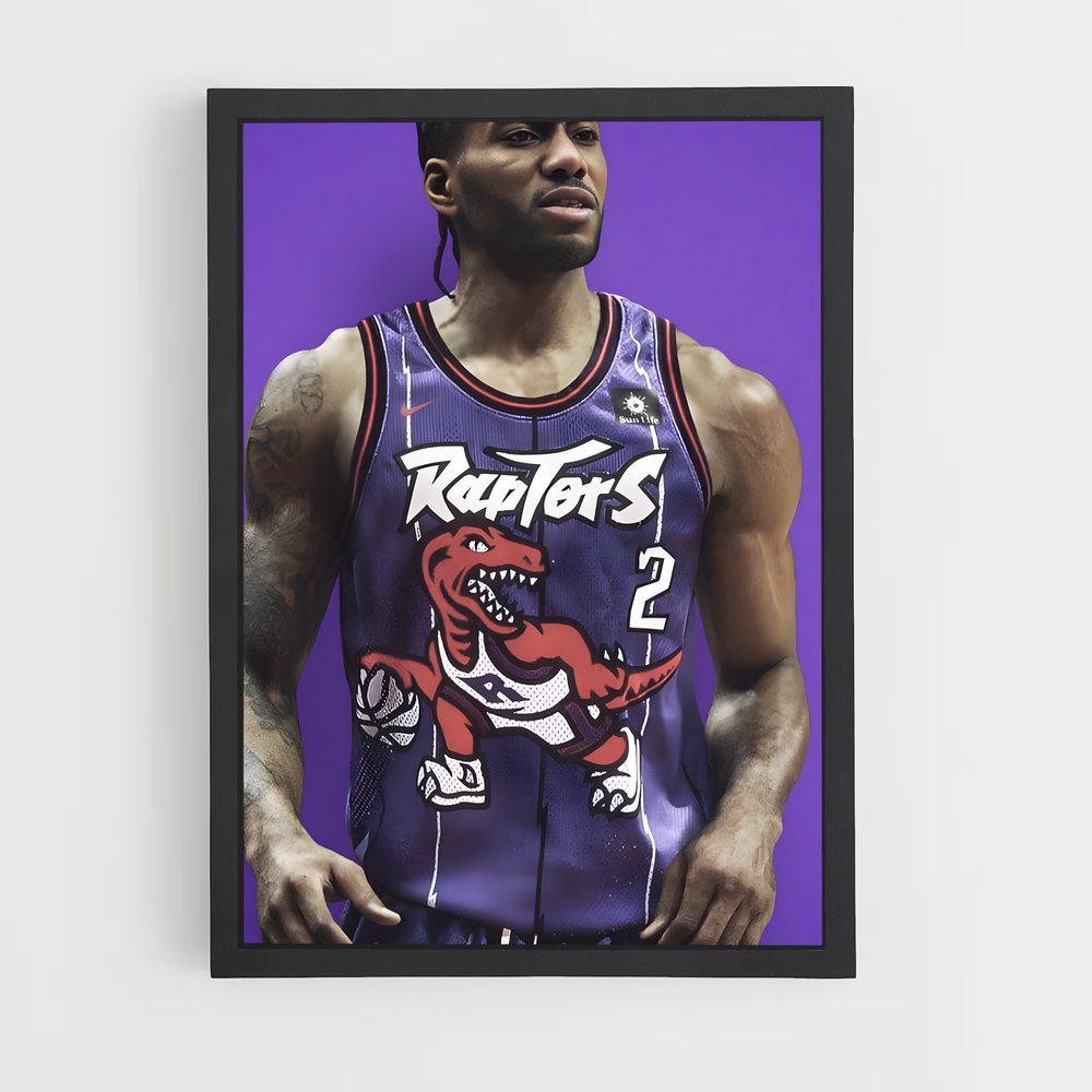 Poster Raptors en Action – affiche Basketball (vue 2)